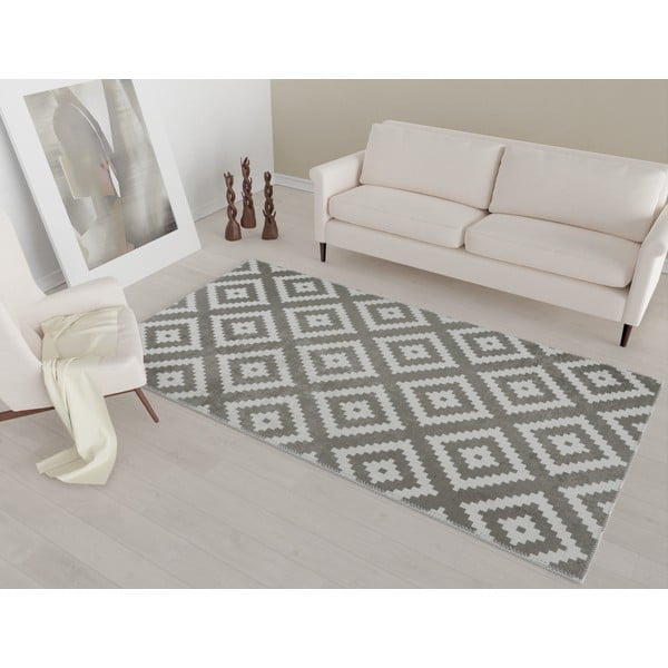 Helepruun ja kreemikas pestav vaip 230x160 cm - Vitaus-image-1