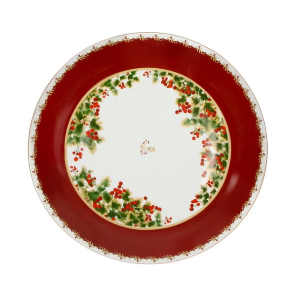 Jõulumotiividega portselanist taldrik , ⌀ 30,5 cm Le Bacche - Brandani