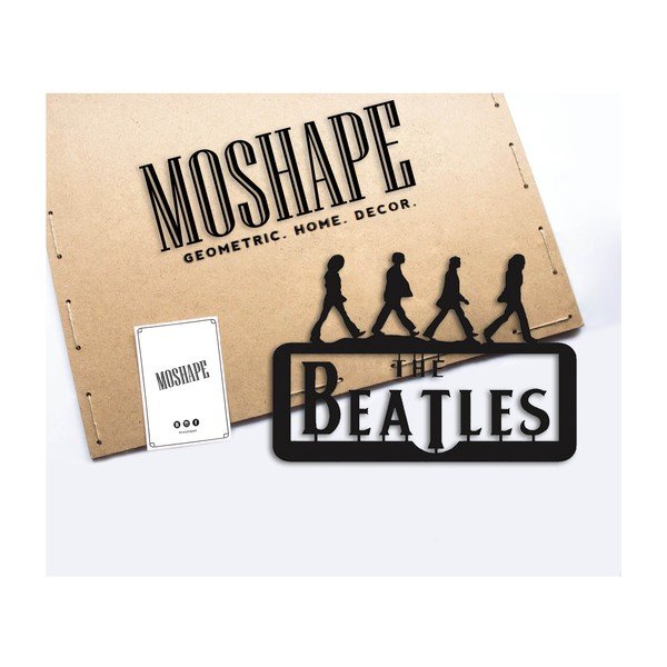 Černá nástěnná dekorace The Beatles-image-1