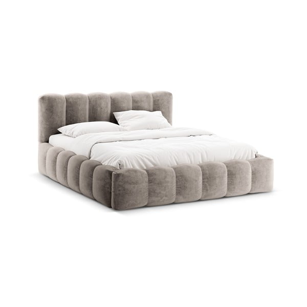 Helepruun kaheinimesevoodi koos panipaigaga 180x200 cm Lupine - Micadoni Home-image-3