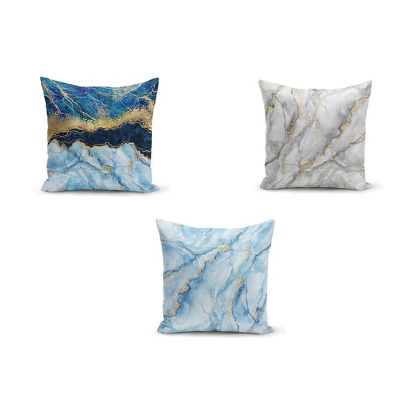3 padjapüüri komplekt Azuro Cassie, 45 x 45 cm - Minimalist Cushion Covers