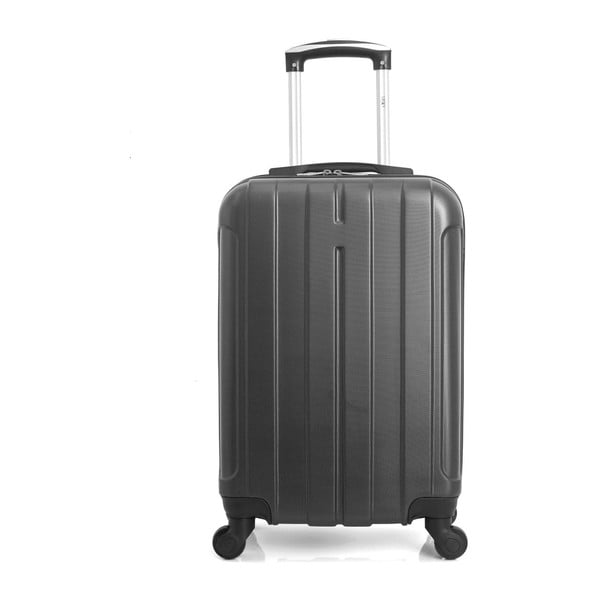 Tmavě šedý cestovní kufr na kolečkách Hero Fogo, 36 l