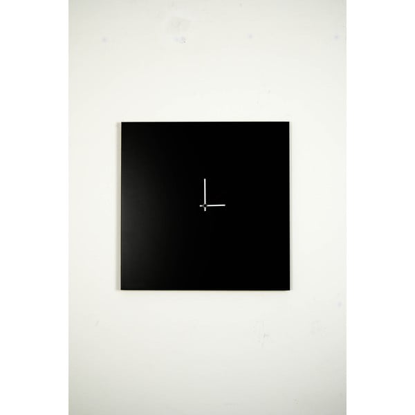 Nástěnné hodiny dESIGNoBJECT.it Changing Clock Black, 50 x 50 cm -image-2