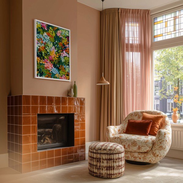 Trükitud pilt raamiga 50x70 cm Vivid Meadow - Styler-image-2