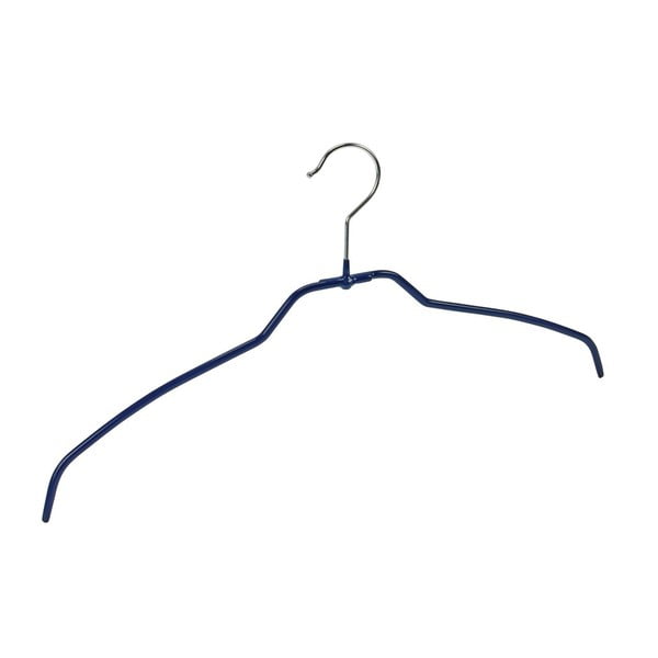 Komplekt 4 sinist libisemisvastast riidepuude riputajat Hanger Slim - Wenko