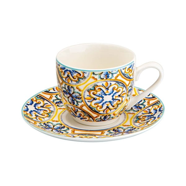 6 tassiga tassikomplekt koos taldrikutega Medicea - Brandani-image-4