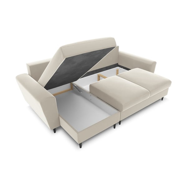 Beež sametist panipaigaga nurgadiivanvoodi Kyoto - Cosmopolitan Design-image-2