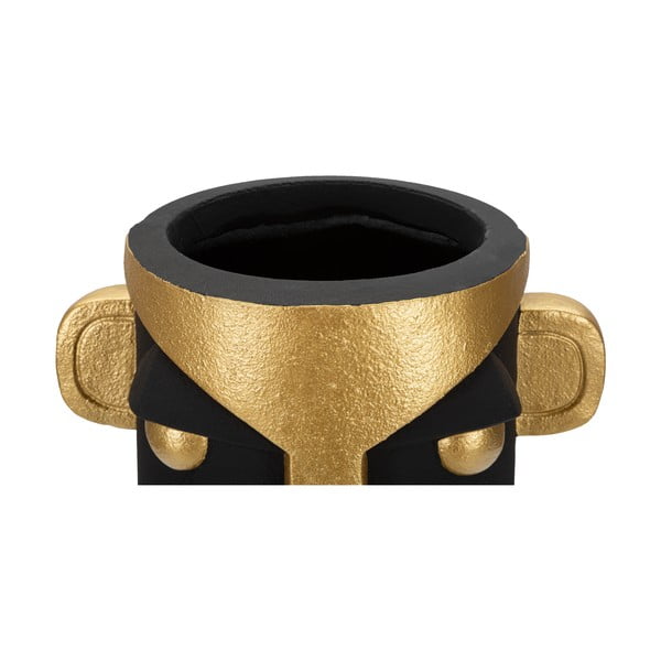 Kõrge polüresiinist vaas must-kuldne 40 cm Tribal - Mauro Ferretti-image-3