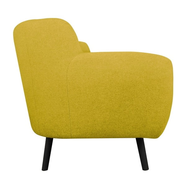 Žlutá dvojmístná pohovka Kooko Home Rock-image-3