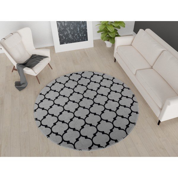 Tumehall pestav ümmargune vaip ø 100 cm - Vitaus-image-1
