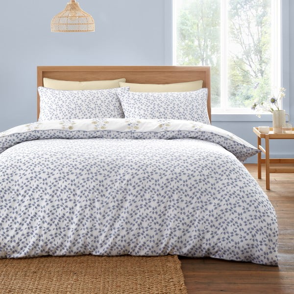 Valge pikendatud voodipesu 230x220 cm Eloise Floral - Bianca-image-2