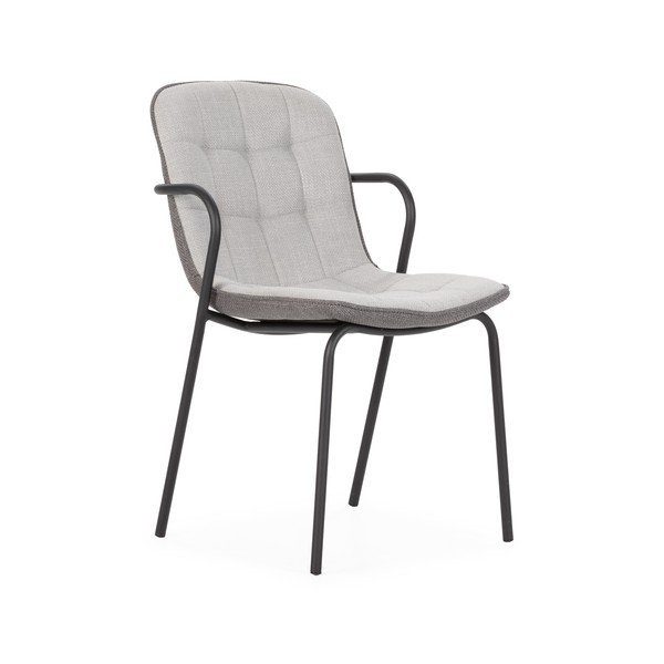 Helehall polsterdatud söögitool käetugedega Angie - Marckeric