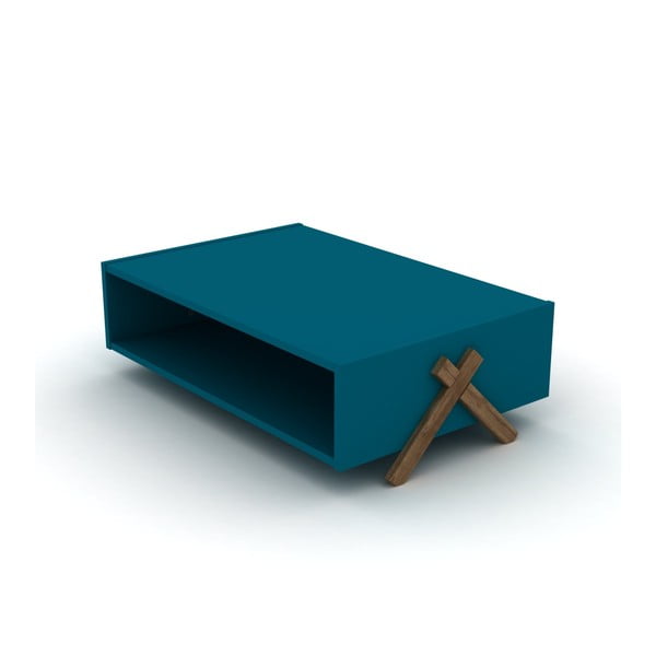 Petrolejově modrý konferenční stolek Rafevi Kipp