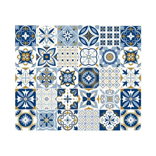 Sada 30 samolepek Ambiance Zora, 15 x 15 cm-image-3