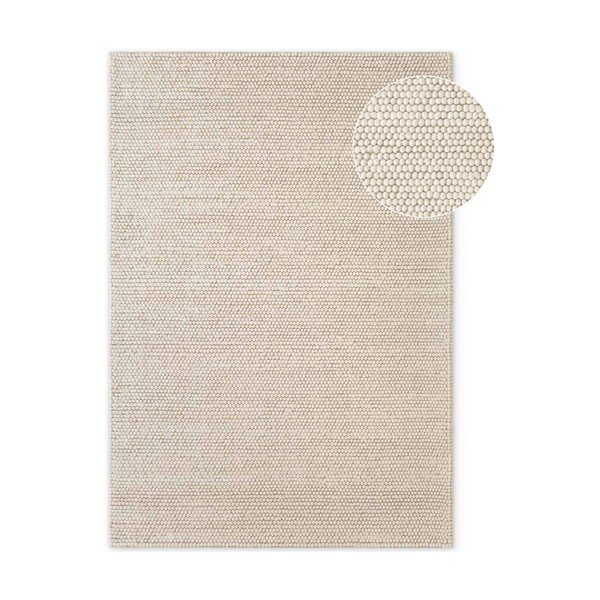 Kreemikas käsitsi kootud villane vaip 160x230 cm Richmond Diana - Ted Baker