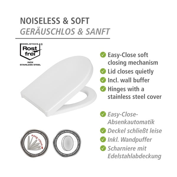 Automaatse sulgemisega tualettruumi iste Sindia - Wenko-image-4