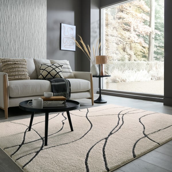 Kreem vaip 120x170 cm Flow - Flair Rugs-image-1