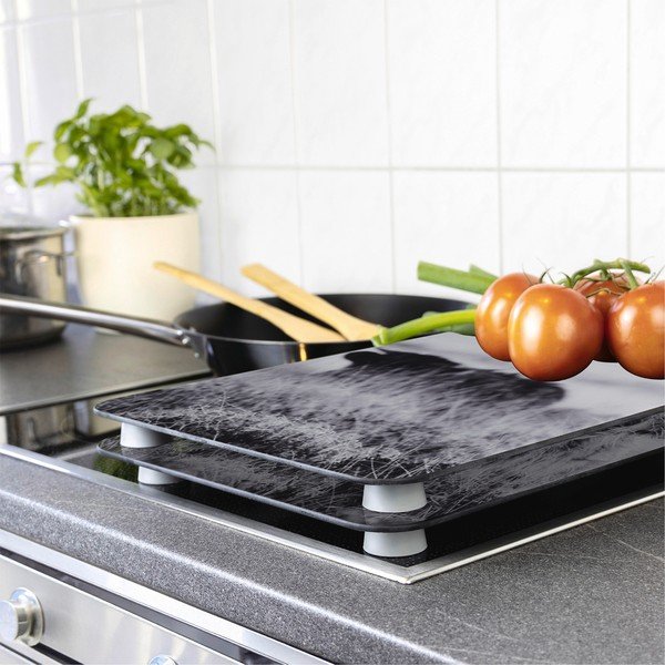 Klaasist pliidikatte komplekt, 2 tk Highland Cattle - Wenko-image-1