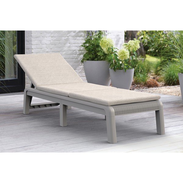 Beež plastikust/polsterdatud reguleeritav/kokkupandav aiatool Atlas - Keter-image-1