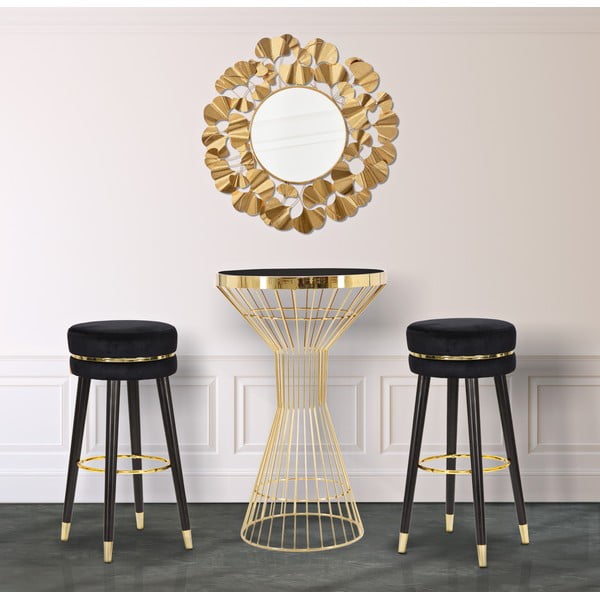 Mauro Ferretti Nero/Kuldne must baarijalg Paris - Mauro Ferretti-image-1