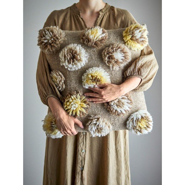 Dekoratiivne villaseguga padi 50x50 cm Somma - Bloomingville-image-2