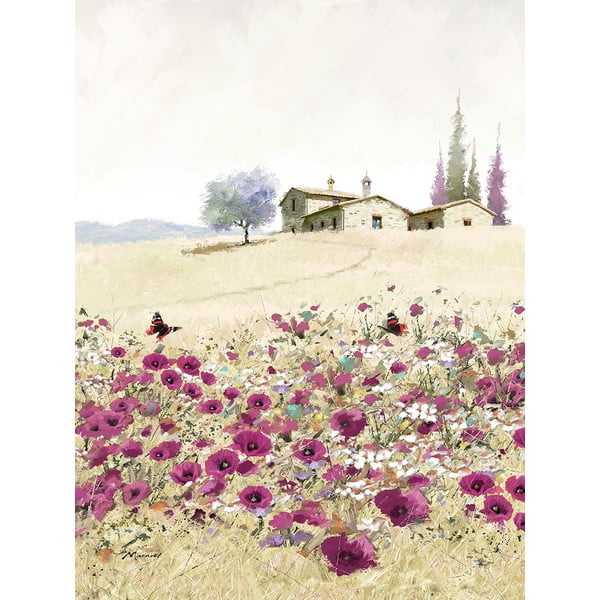 Maal lõuendil, 50 x 70 cm Violet Poppies - Styler