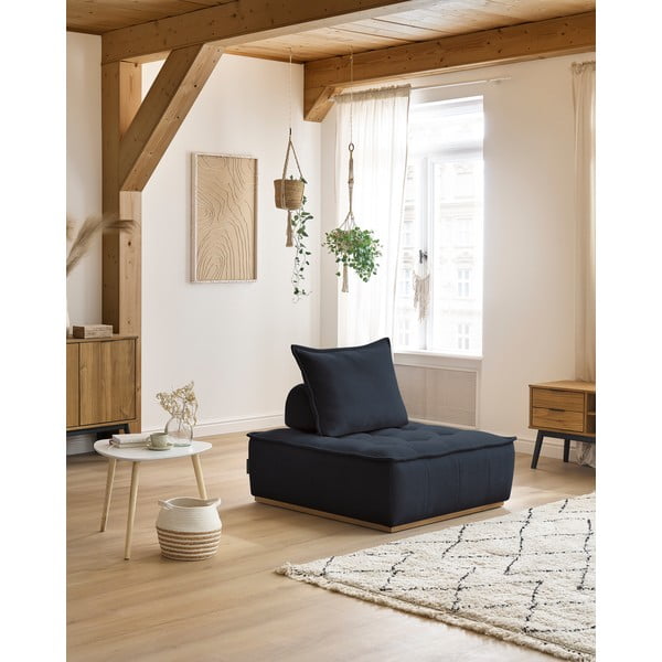 Tumesinine bouclé kangast tugitool Elisa - Bobochic Paris-image-1