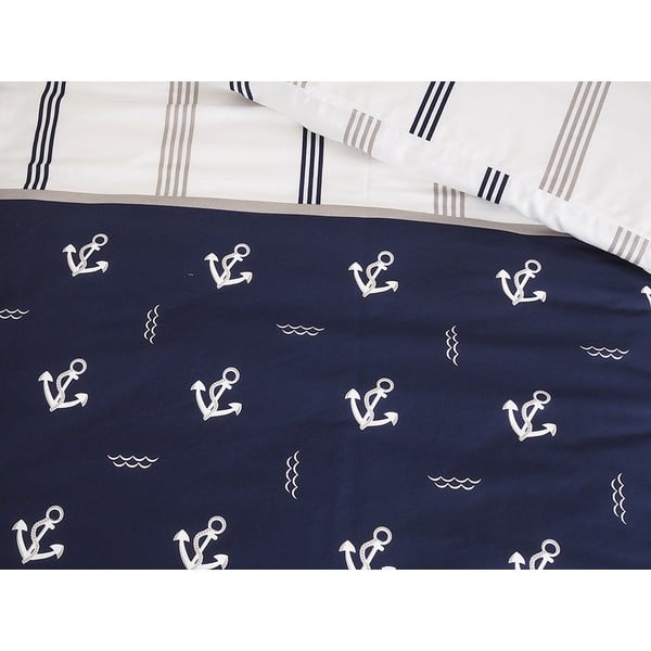 Tumesinine krepp voodipesu üheinimesevoodile 140x200 cm Exclusive - B.E.S.-image-3