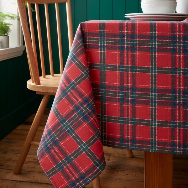 Puuvillane laudlina jõulumotiiviga 178x137 cm Christmas Tartan Check - Catherine Lansfield-image-1