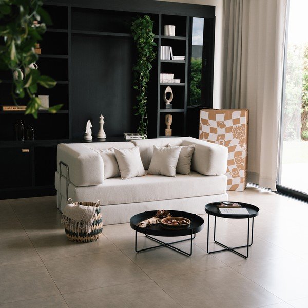 Beež diivanvoodi buklee kangast 180 cm Bloom - TemaHome-image-3