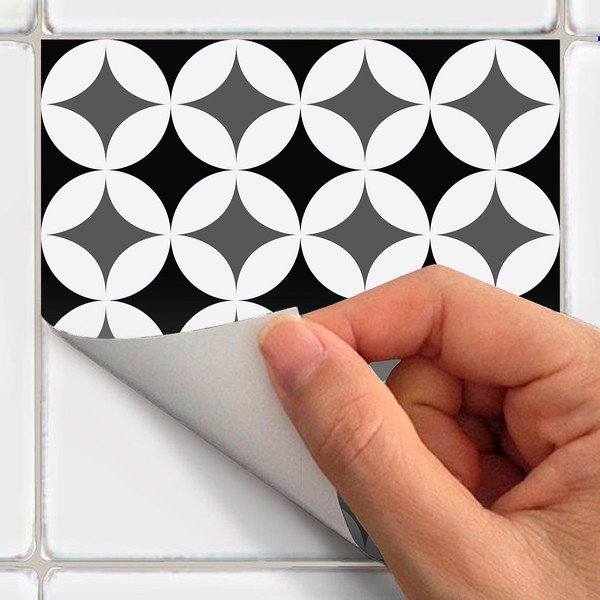 24 Chikito seinakleebise komplekt, 10 x 10 cm - Ambiance-image-1