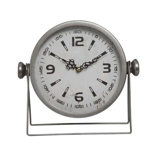 Stolní hodiny Mauro Ferretti Pull Silver, 25 x 23,5 cm-image-3