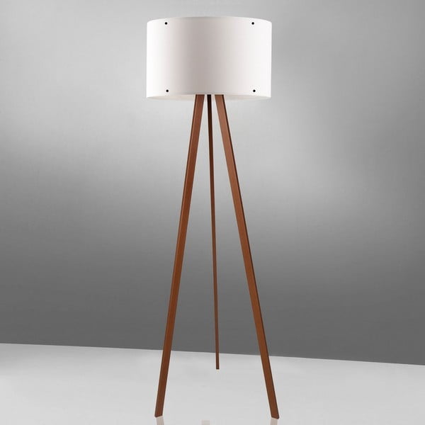 Bílá stojací lampa Simple-image-1