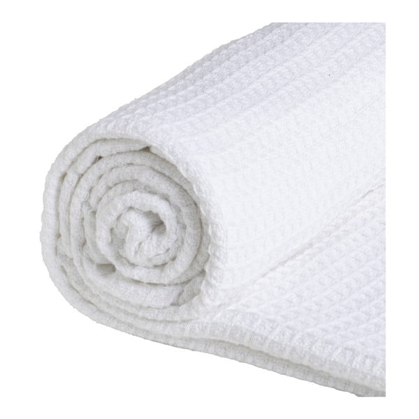 Valge taaskasutatud puuvillast voodikate 260x280 cm Honeycomb - Ixia-image-2