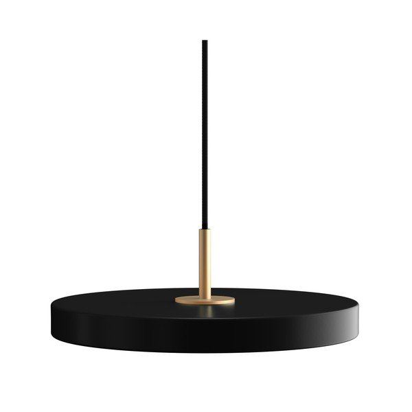 Must LED dimmerdatav rippvalgusti metallist lambivarjuga ø 31 cm Asteria Plus Mini - UMAGE