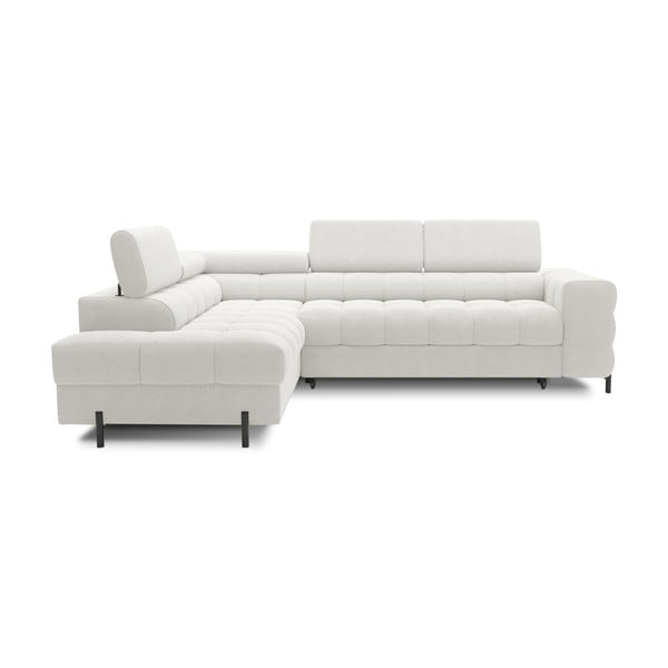 Kreem buklee-kangast lahtikäiv/sahtliga nurgadiivan (vasak nurk/L-kujuline) Ferucce – ELTAP