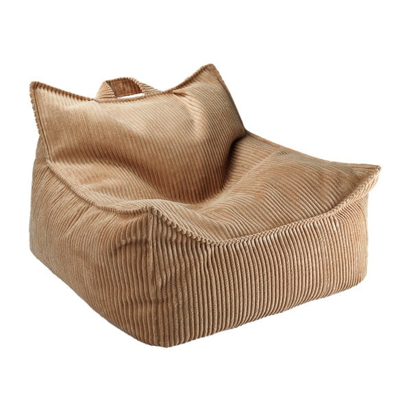 Pruun velvetist laste kott-tool Chair - Wigiwama