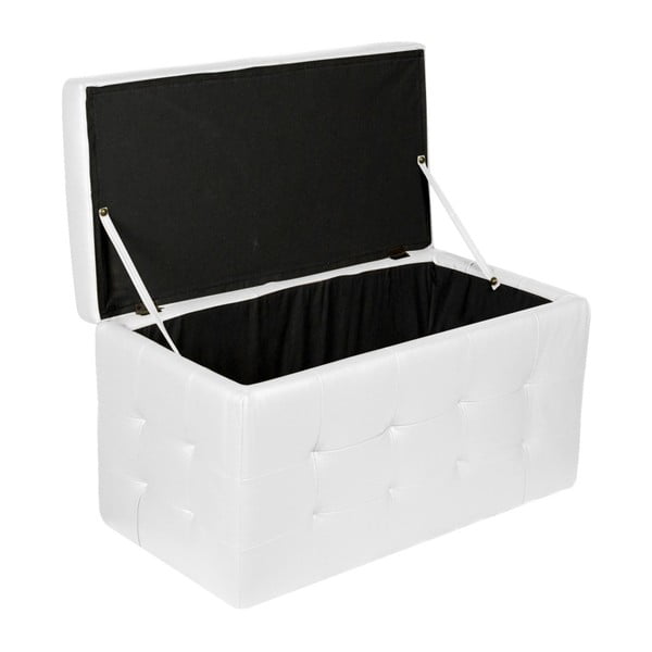 Bílá tabureta s úložným prostorem Evergreen House Multi, 84 x 49 cm-image-4