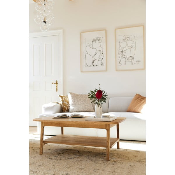 Tammepuidust diivanilaud 70x110 cm Twig - The Beds-image-4