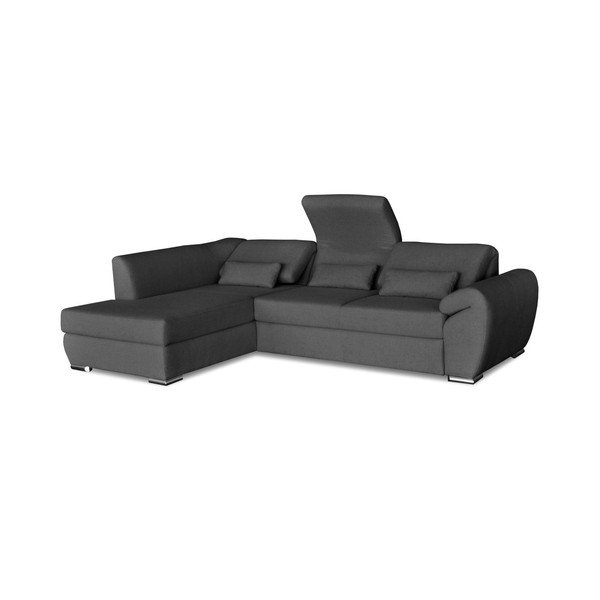 Tmavě šedá rohová rozkládací pohovka Windsor & Co. Sofas Epsilon, levý roh-image-1