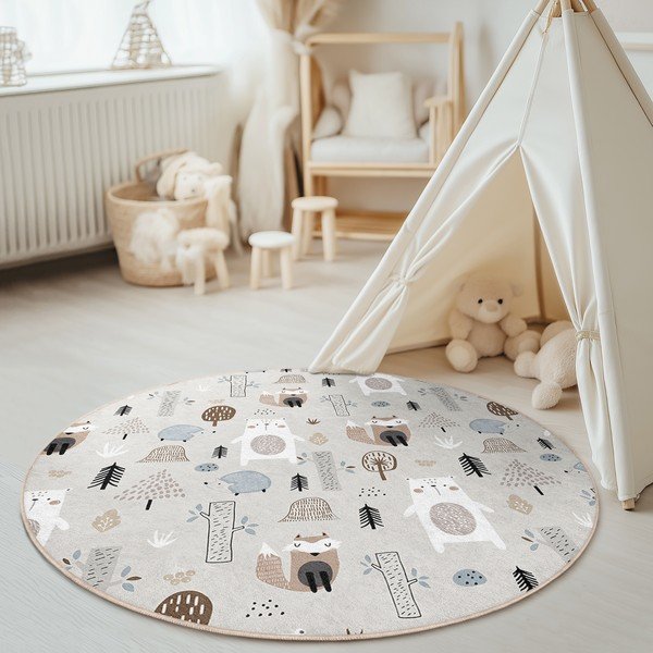 Pestav laste mänguvaip ø100 cm Forest Friends - Mila Home-image-2