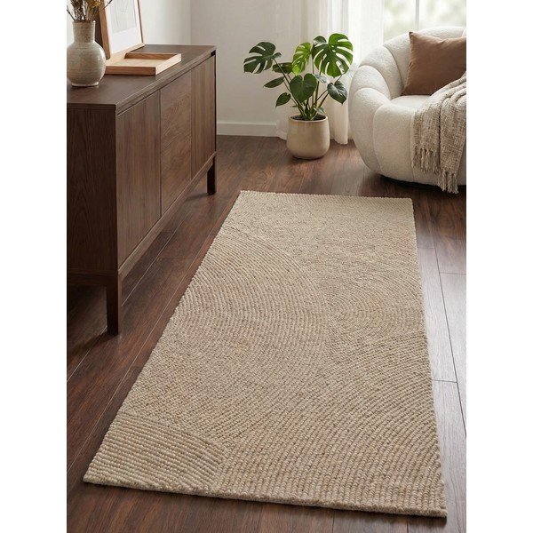 Beež käsitsi kootud villane vaip 80x200 cm Eleni Light Beige - Hanse Home-image-1