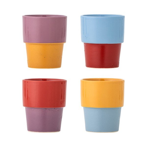 4 keraamilist cappuccino tassi komplektis (150 ml) Ewan - Bloomingville