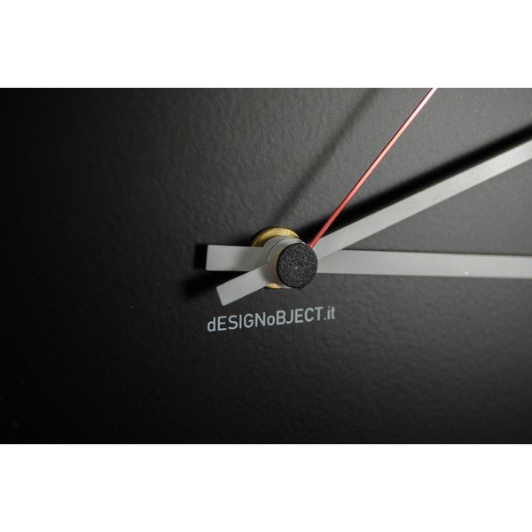 Nástěnné hodiny dESIGNoBJECT.it Numbers Circle Black, 50 x 50 cm -image-3