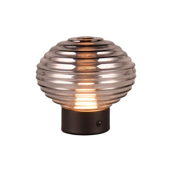 Must-hall dimmerdatav LED laualamp klaasist varjuga  (kõrgus 14,5 cm) Earl - Trio-image-1