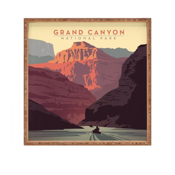 Puidust dekoratiivne serveerimistaldrik Grand Canyon, 40 x 40 cm - Unknown