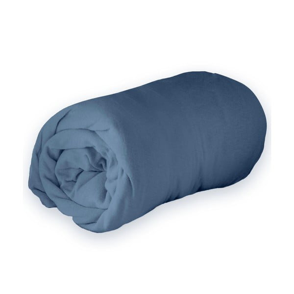 Tumesinine lina 90x190 cm Jersy - douceur d'intérieur-image-1