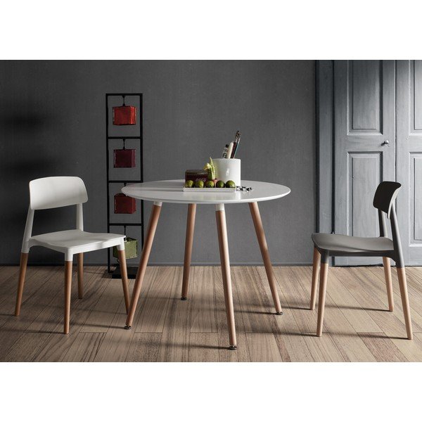Söögilaud pöögipuidust , ⌀ 100 cm Daw - Kave Home-image-1