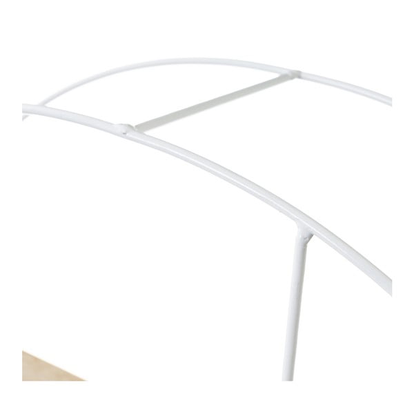 Valge naturaalne riiul, mis on valmistatud pavlovnia täispuidust - Casa Selección-image-1