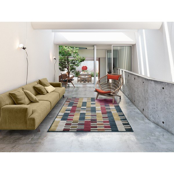 Kollane vaip Farashe Stripes, 140 x 200 cm - Universal-image-1
